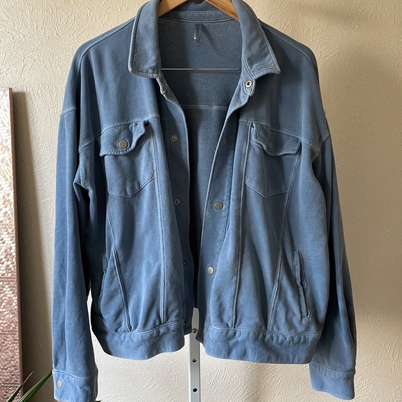 As Is Fabletics Lara oversized jersey cotton cardigan - Picture 1 of 16